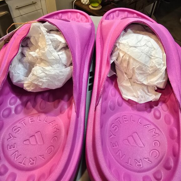 Adidas Women's Stella McCartney Slides Lilac Mule JS0266 Size 7 NEW PURPLE - Picture 8 of 16